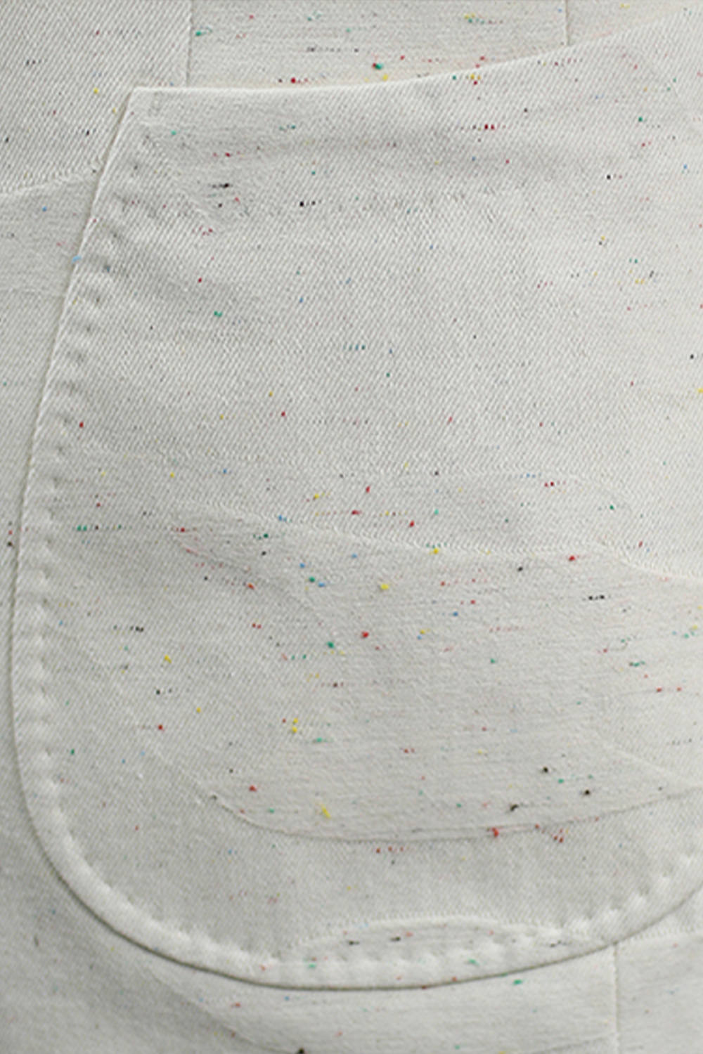 Blazer em algodão speckled, double breasted 6x1, com lapela peak - Nep Branco Damasco HNR