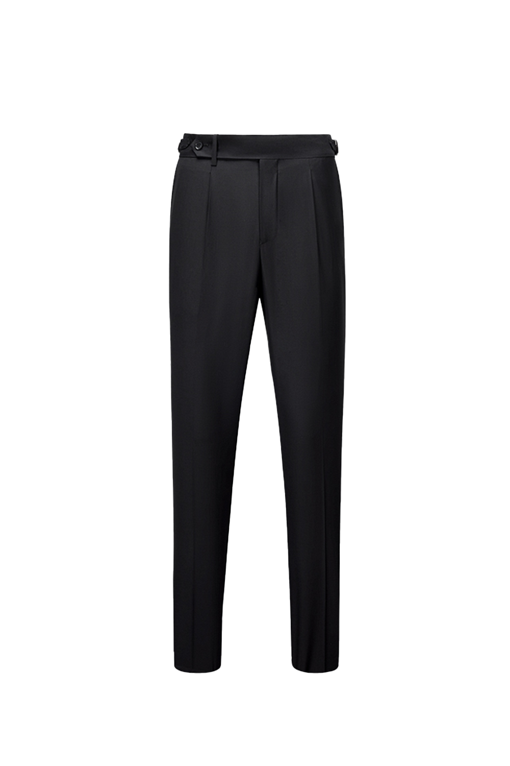 Lanifício Vitale Barberis Canonico - Calça em modelagem italiana, em lã merino 110'S, 18.25 µ, cintura alta, com ajustadores laterais - 3 Cores