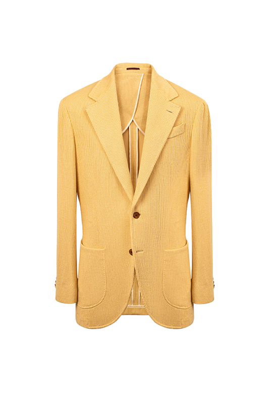 Blazer single breasted, desestruturado com lapela notched, em algodão, sorona e elastano - Sorona 3 cores ACT