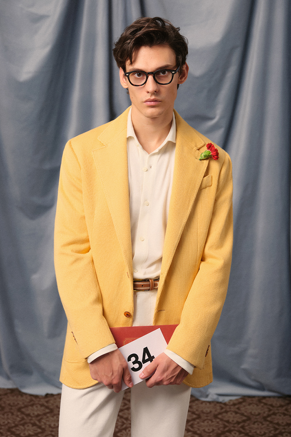 Blazer single breasted, desestruturado com lapela notched, em algodão, sorona e elastano - Sorona 3 cores ACT
