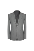 Blazer Easy Care (antimassado), desestruturado,  single breasted, com lyocell e lapela notched - Cinza BPN