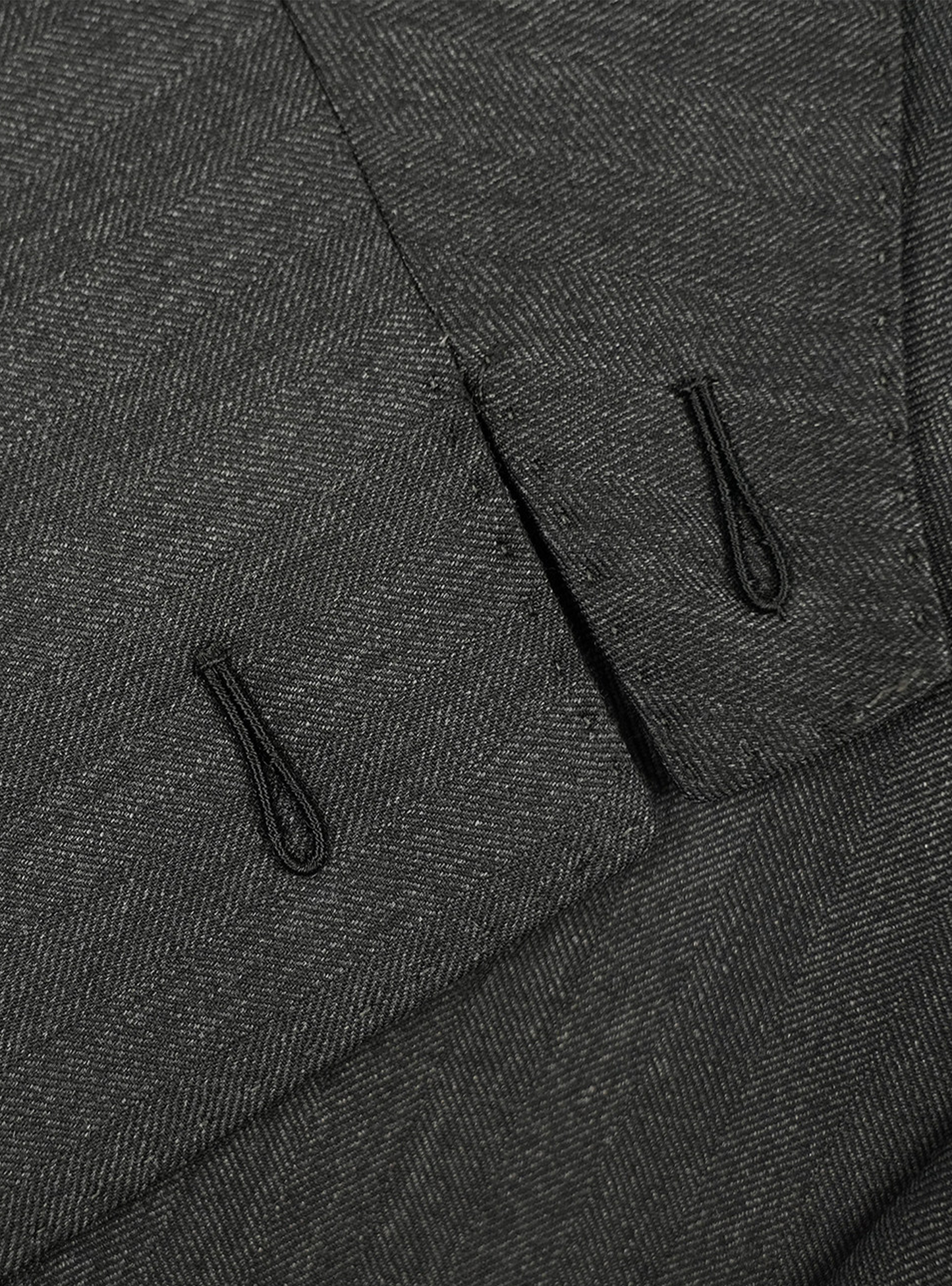 Blazer single breasted, half canvas, super 100's 18.75 micron, espinha de peixe - Cinza escuro BPN
