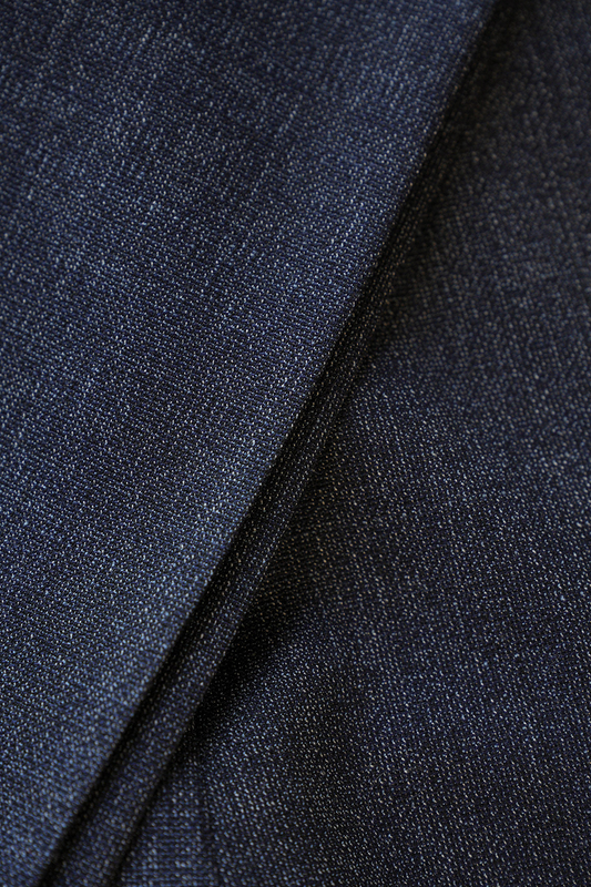 Ateliê Lynch - Calça em lã merino, super 110's 18.25 micron, com ajustadores laterais - Azul Índigo