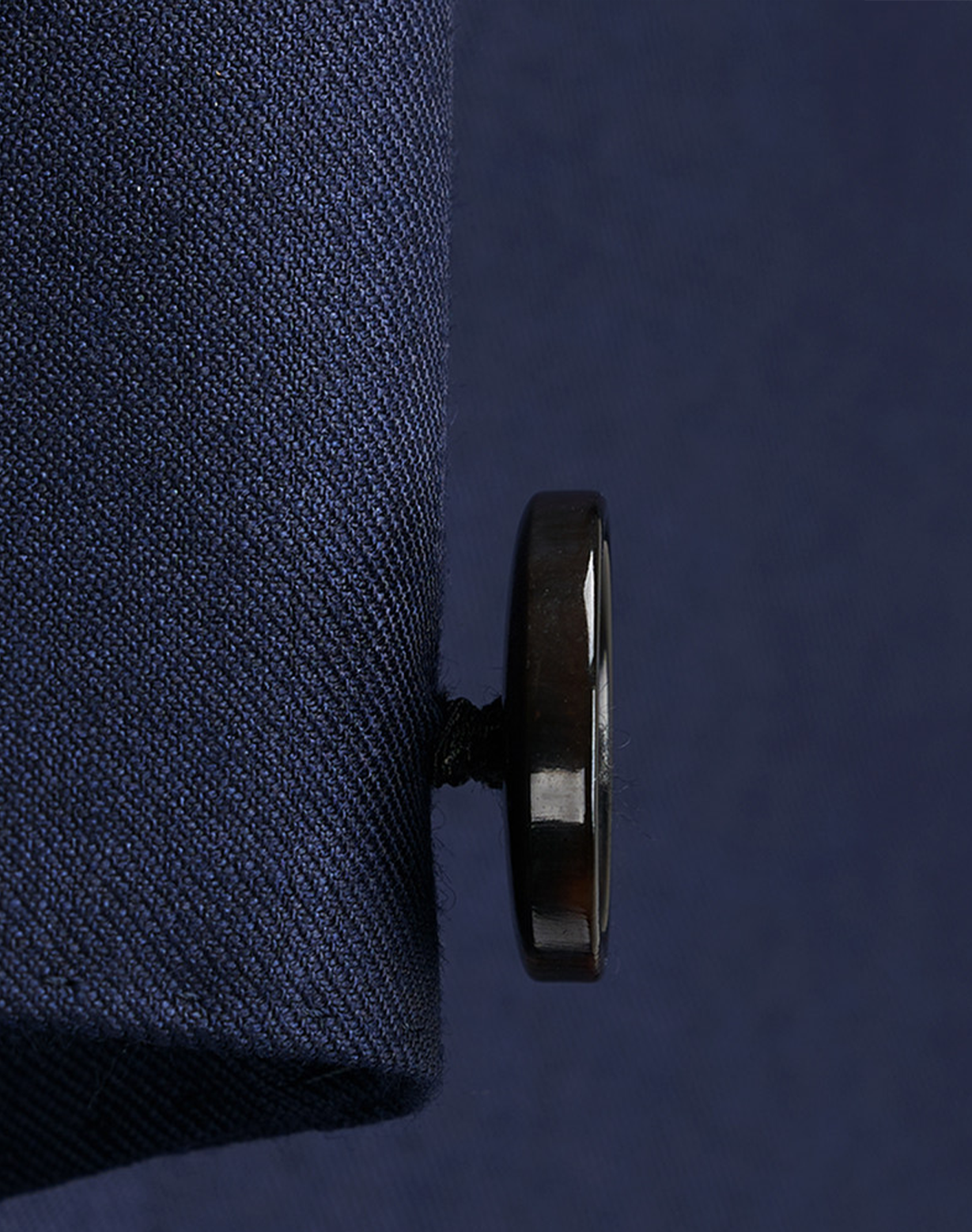 Costume single breasted, lapela notched, em lã merino super 110 18.25 µ - Azul Marinho GDM
