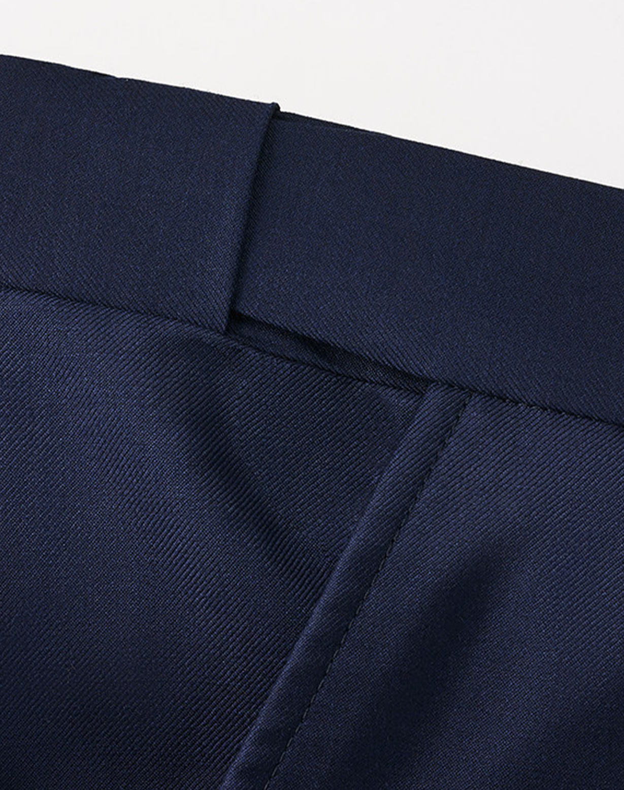 Costume single breasted, lapela notched, em lã merino super 110 18.25 µ - Azul Marinho GDM