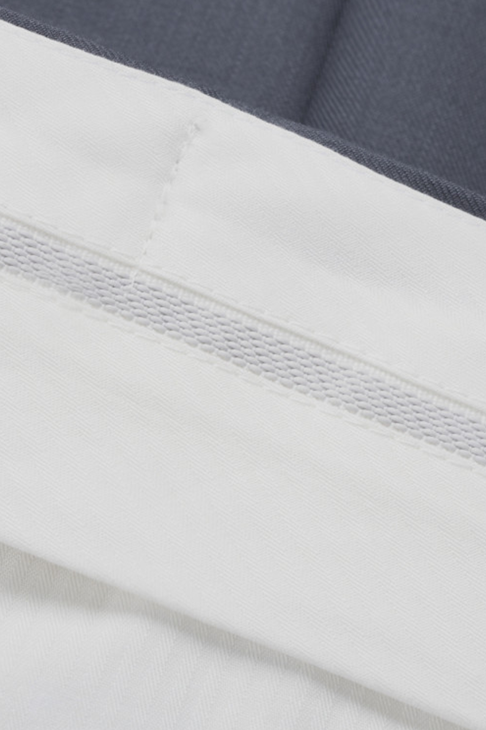 Costume single breasted, half canvas, lapela notched, em lã merino super 110 18.25 µ - Azul Cimento GMN