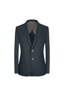 Blazer Easy Care (antimassado), desestruturado,  single breasted, com lyocell e lapela notched - Azul marinho BPN