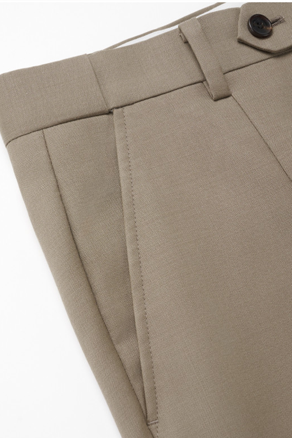 Costume single breasted, half canvas, lapela notched, em lã merino super 100 18.75 µ - Khaki Fendi GMN