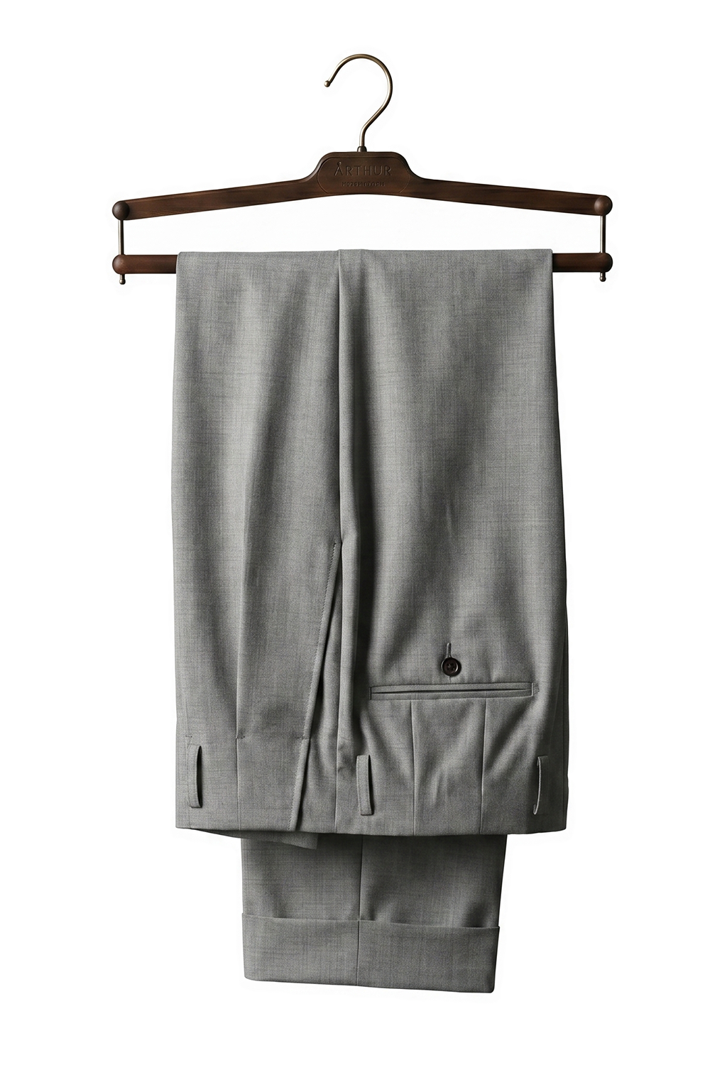 Ateliê Lynch - Calça cós de Hollywood, em linho, algodão e poliviscose -  Cinza