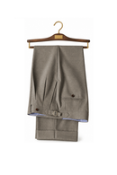 Ateliê Lynch - Calça em lã merino, super 110's 18.25 micron, com ajustadores laterais - Cinza Carvalho