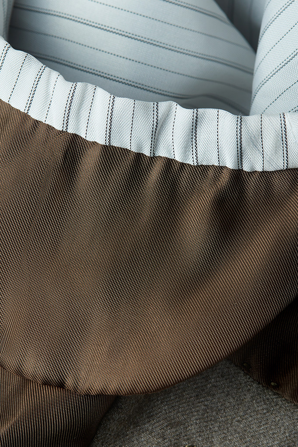 Lanifício Dino Filarte- Costume single breasted, half canvas, em lã flanelada super 110 18.25 µ , lapela notched - Castanho SKA