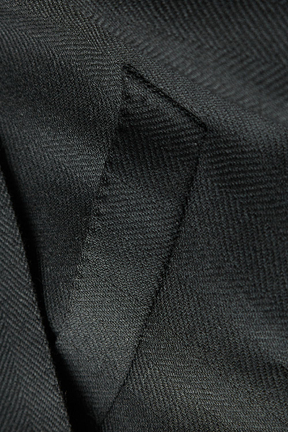 Lanifício Drago in Biella - Blazer single breasted, em lã merino penteada super 130'S, 17.20 micron, com lapela notched - Preto