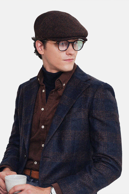 Lanifício Ferla - Blazer single breasted, desestruturado, lapela notched large em lã de alpaca, merino e nylon, super 100's, 330gm, flanelada - Padronagem