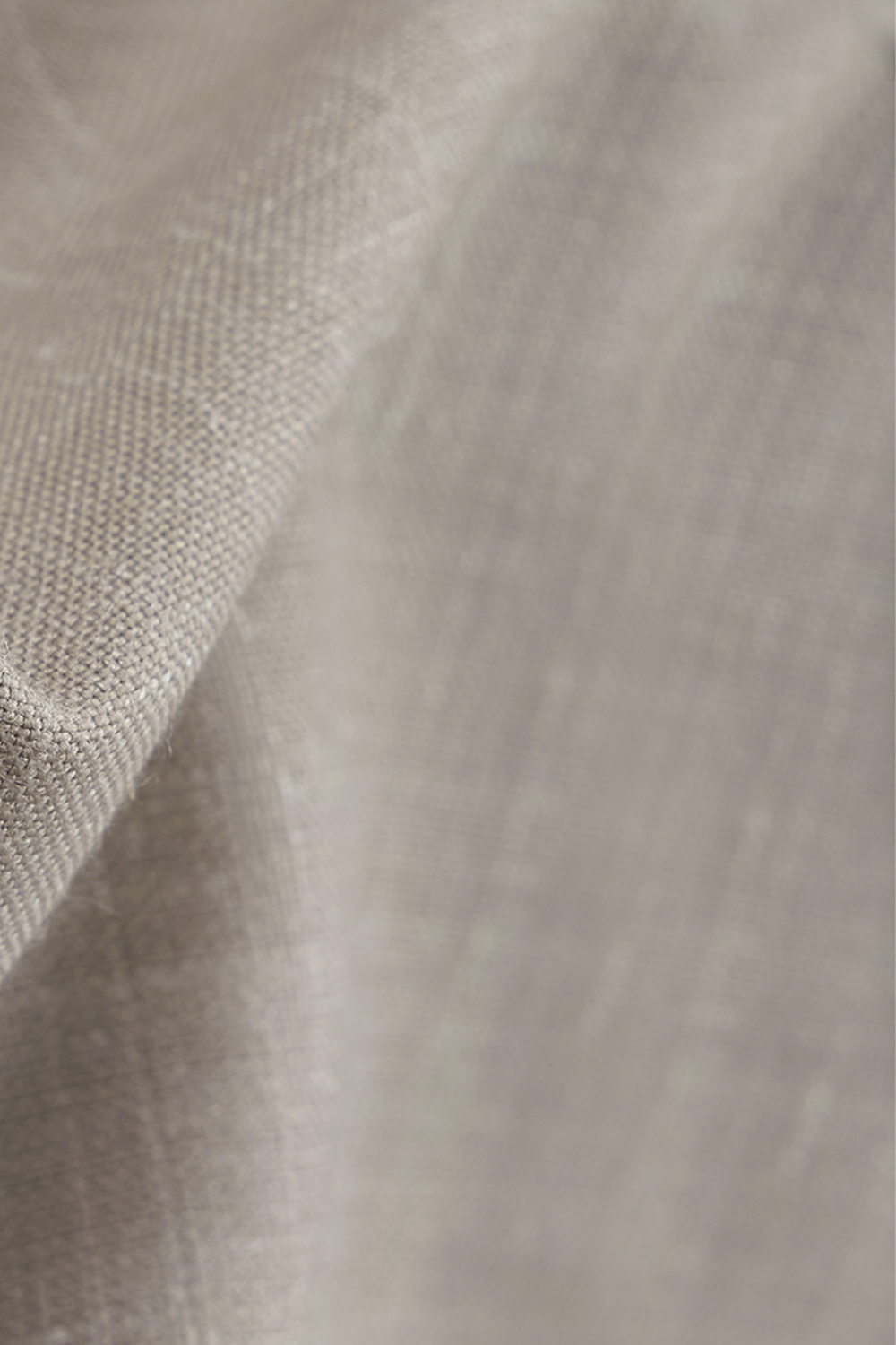 Costume double breasted 4x1, lapela peak, em lã com linho - Bege taupe