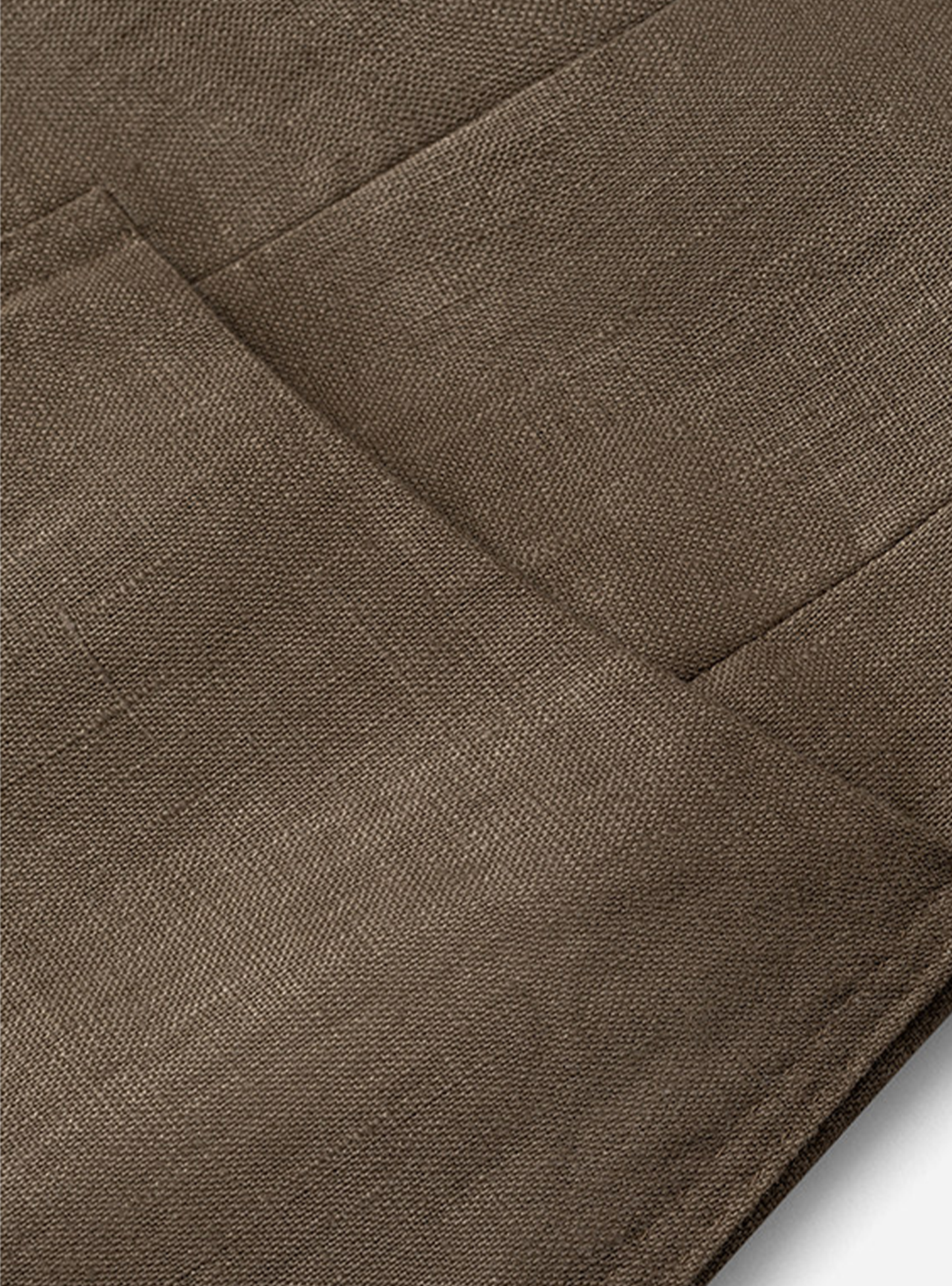 MT GERALD - Blazer double breasted 6x2, half linen, 100% linho,  estrutura half canvas com lapela peak - Marrom SKR