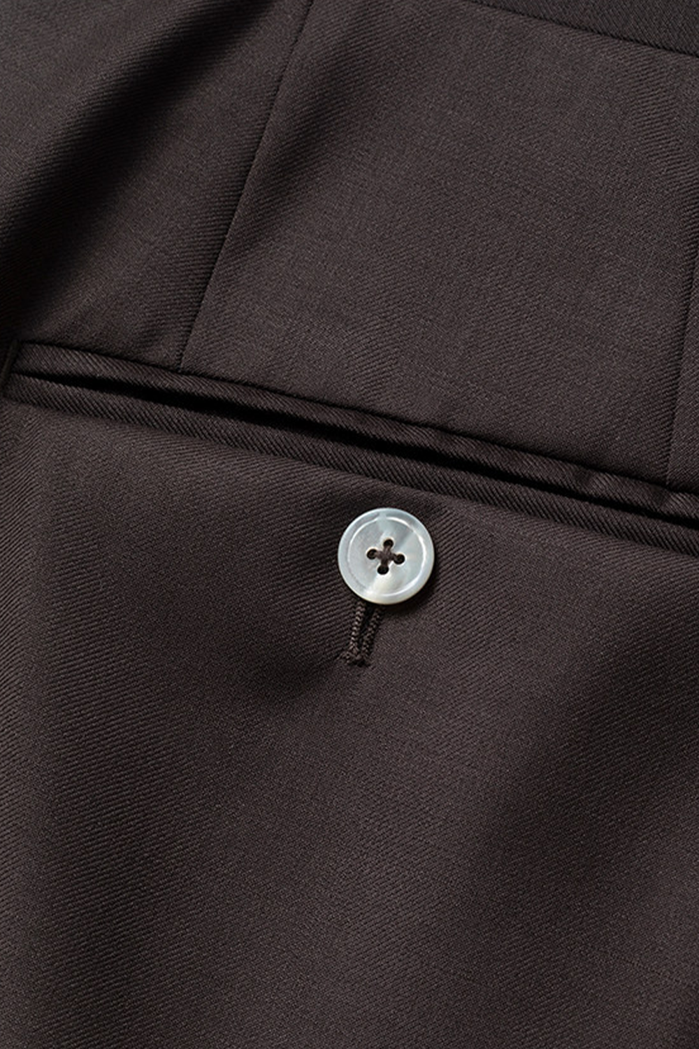 Lanifício MT GERALD - Costume single breasted, half canvas, em lã merino super 110 18.25 µ , lapela notched - Marrom SKA