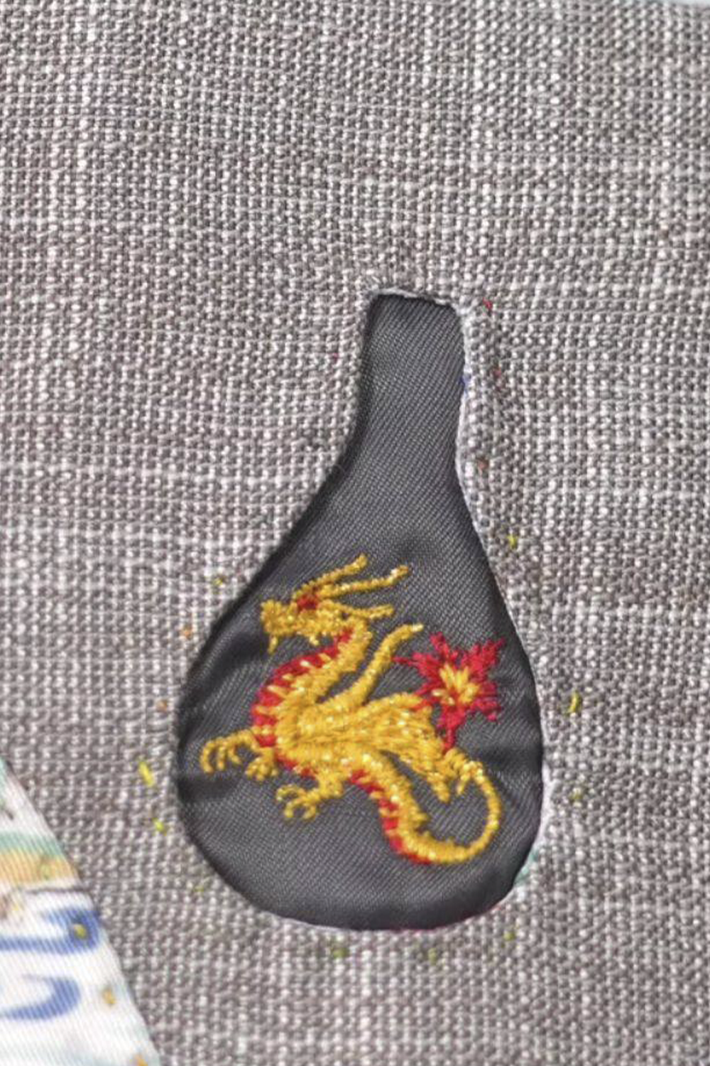 Costume desestruturado single breasted, em lã, linho, seda e fibra de bambu, com lapela notched - Cinza Bambu - BPN