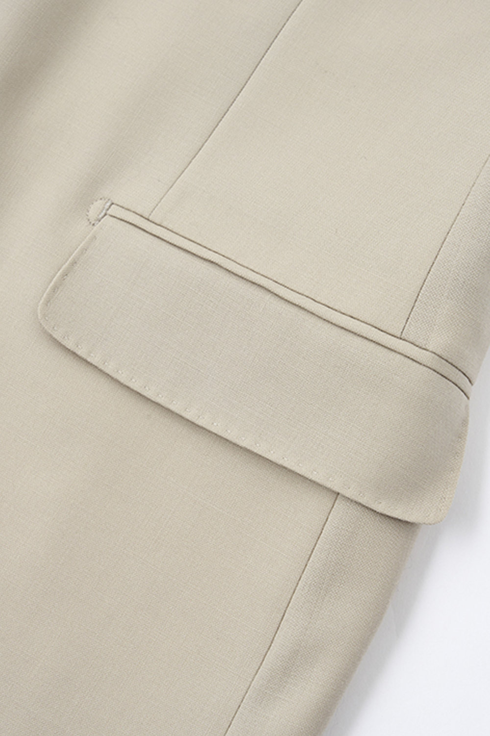 Costume single breasted, half canvas, lapela notched, em lã antimassado, super 110 18.25 µ, - Off-White Antimassado ByCrt