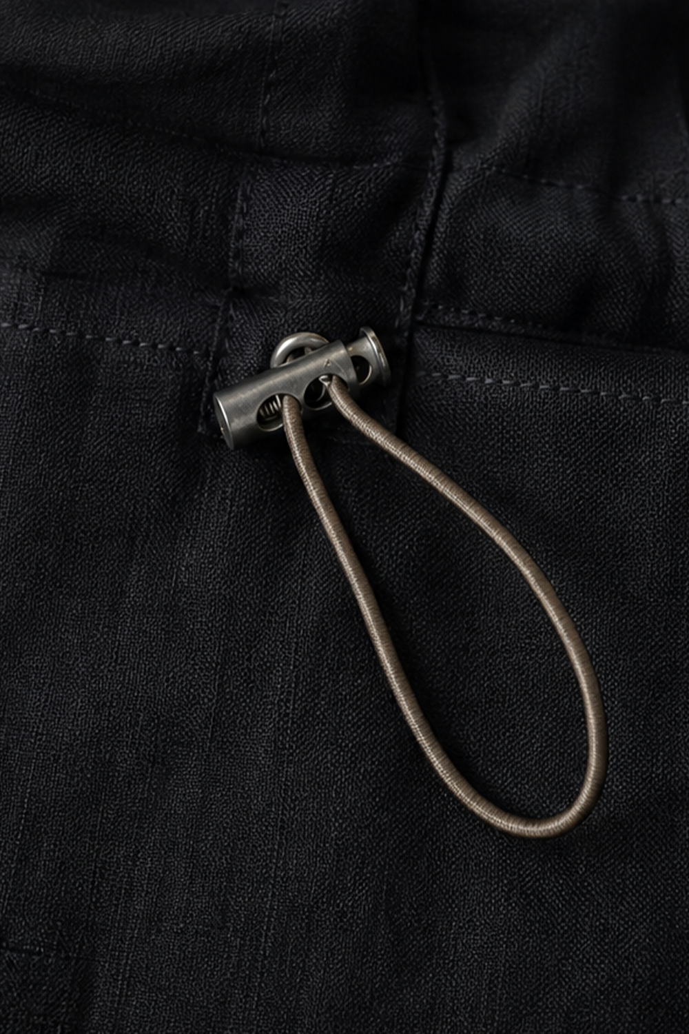 Safari Jacket desestruturado, com ajuste interno, em linho com tencel - Preto BsLee
