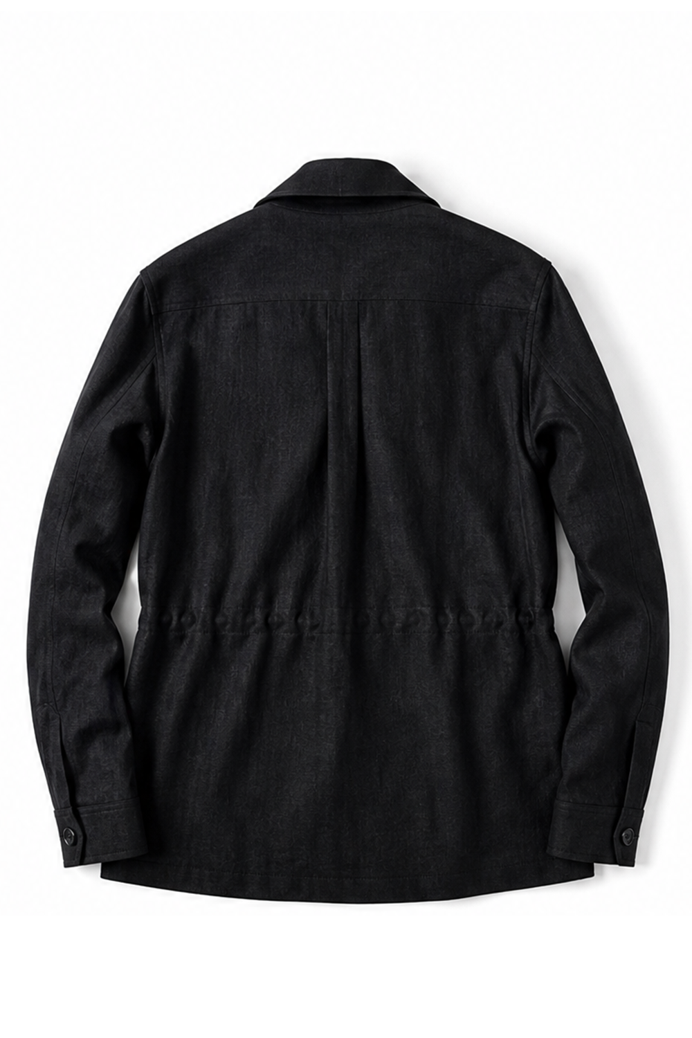 Safari Jacket desestruturado, com ajuste interno, em linho com tencel - Preto BsLee