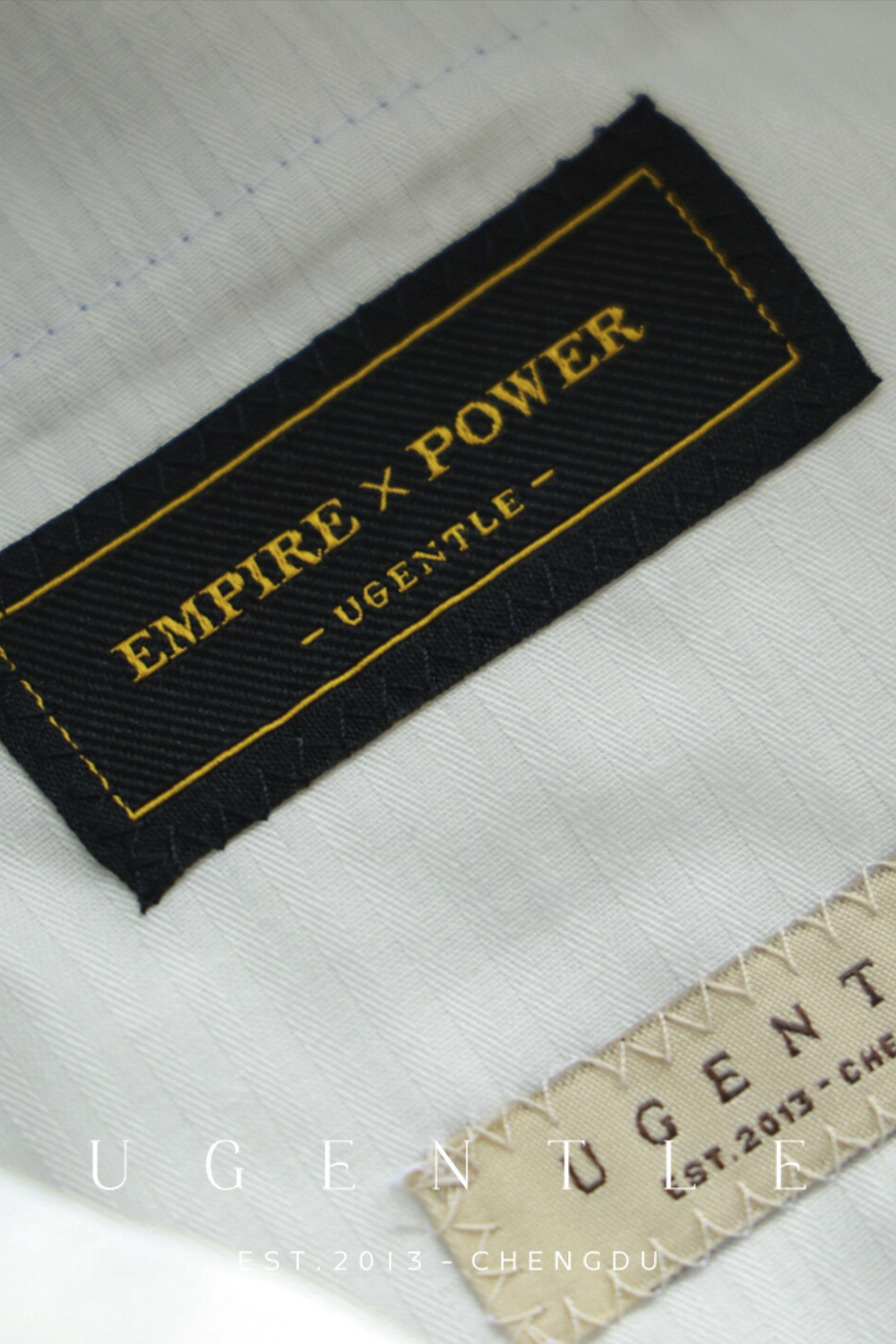 UGLENTLE  - Costume single breasted, half canvas, lapela notched, em lã merino super 100 18.75 µ, - Cinza padronagem Glen Check UGLENTLE Empire Power