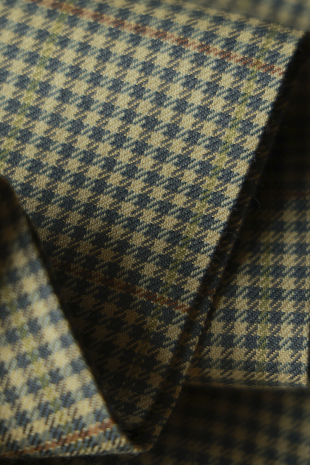 UGLENTLE  - Costume single breasted, half canvas, lapela notched, em lã merino super 100 18.75 µ, - Verde Oliva padronagem Glen Check UGLENTLE Time Travel Series