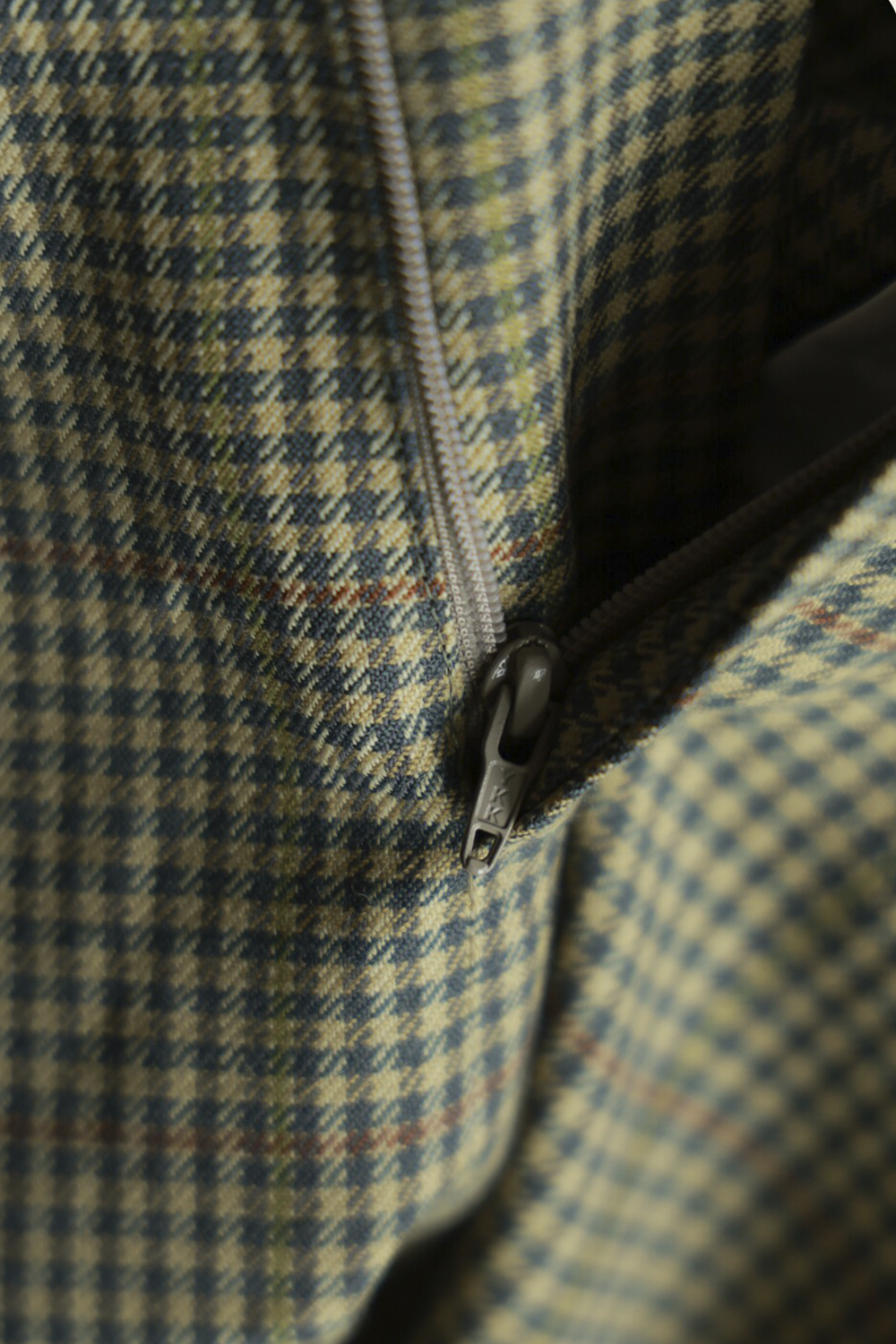 UGLENTLE  - Costume single breasted, half canvas, lapela notched, em lã merino super 100 18.75 µ, - Verde Oliva padronagem Glen Check UGLENTLE Time Travel Series