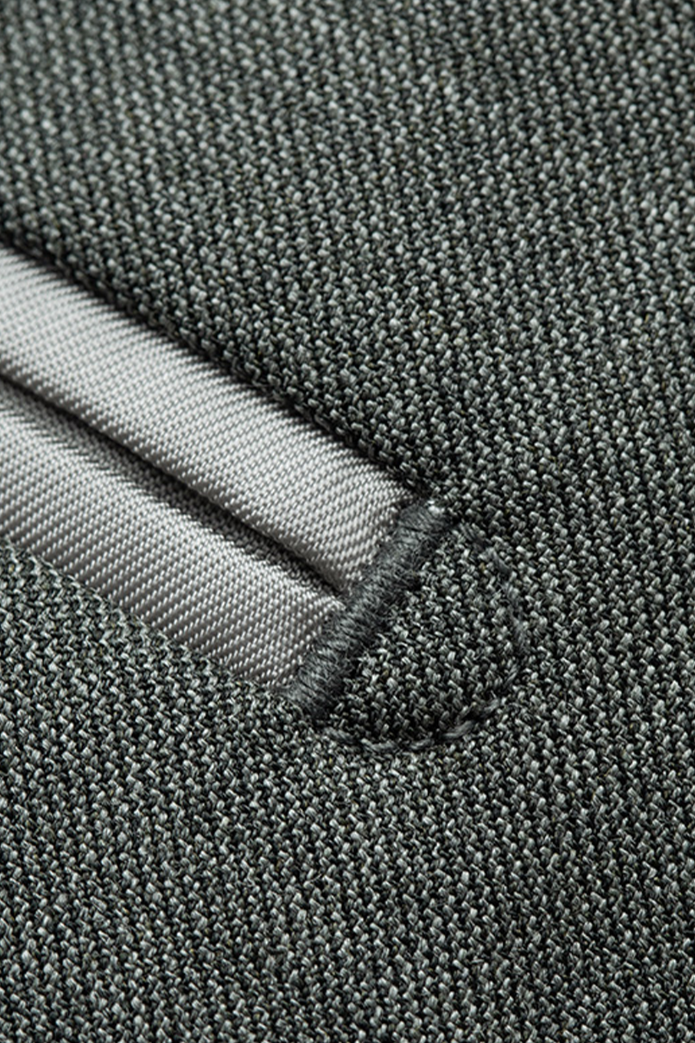 Lanifício MT GERALD - Costume single breasted, half canvas, em lã merino super 110 18.25 µ , lapela notched -  Verde Acinzentado