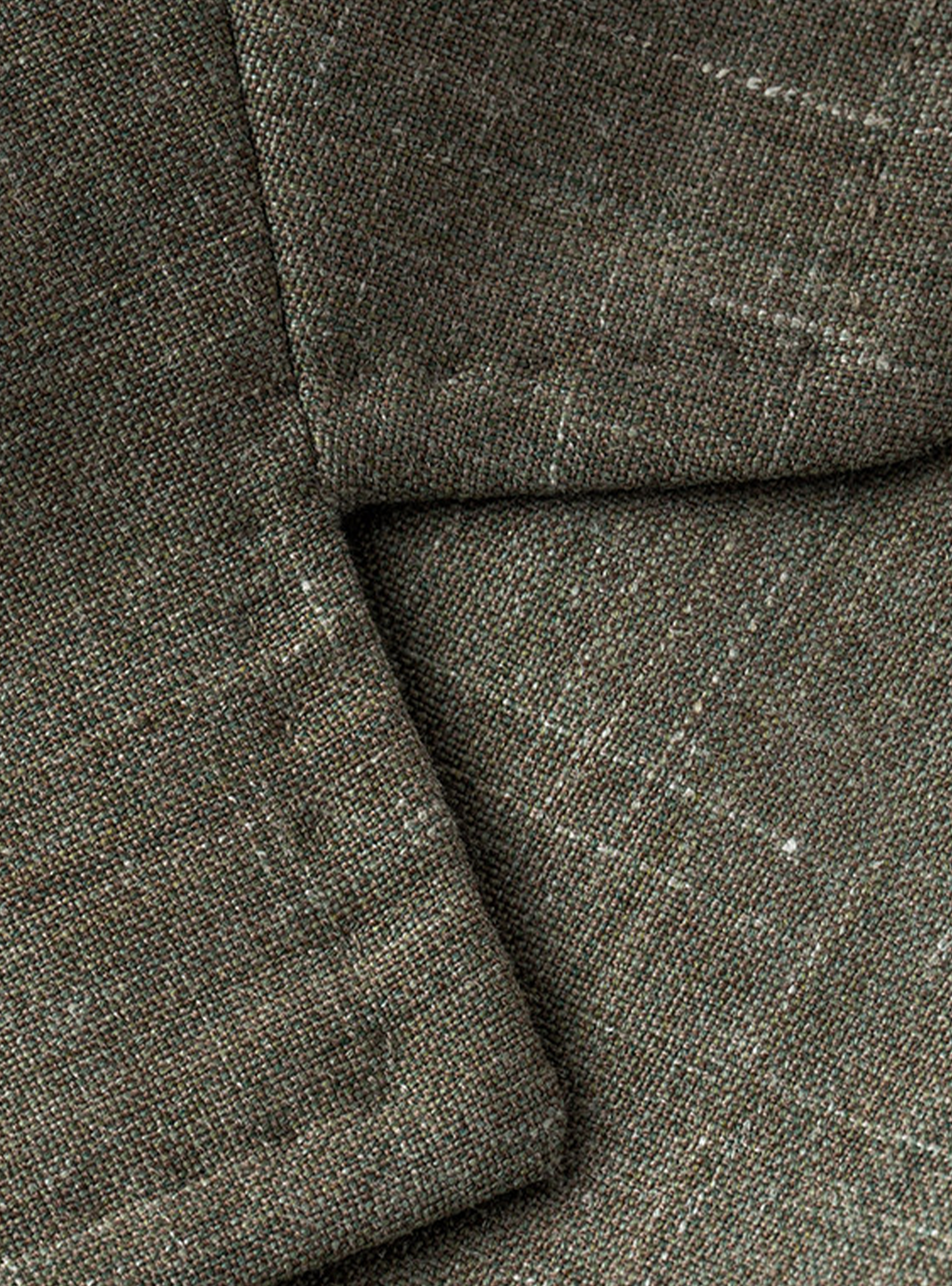 MT GERALD - Blazer desestruturado em lã mista com linho, lapela notched e bolsos patch - Verde Fendi SKR