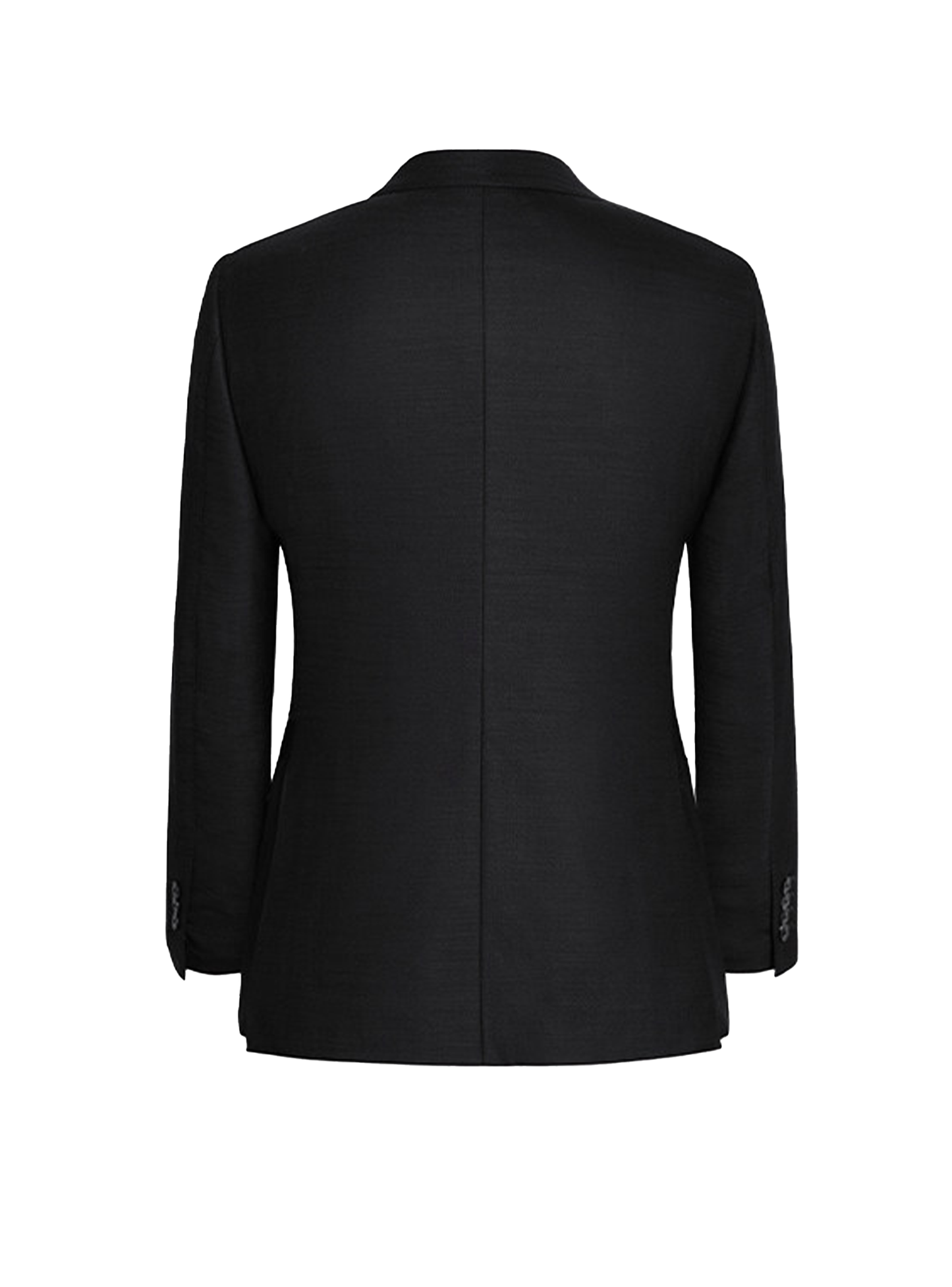 Lanifício Zignone - Blazer single breasted, half canvas, lapela peak, em lã merino super 110 18.25 µ - Preto Ceremony SKR