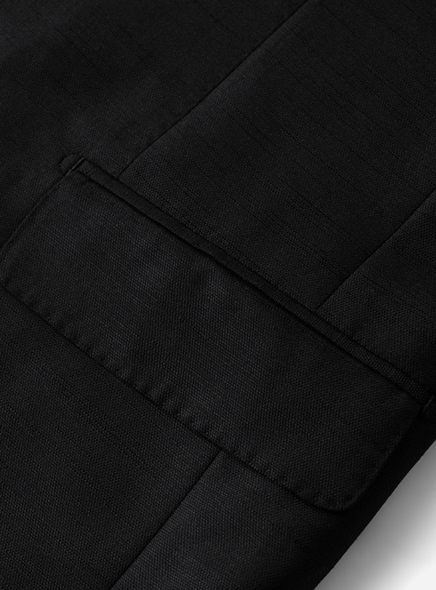 Lanifício Zignone - Blazer single breasted, half canvas, lapela peak, em lã merino super 110 18.25 µ - Preto Ceremony SKR