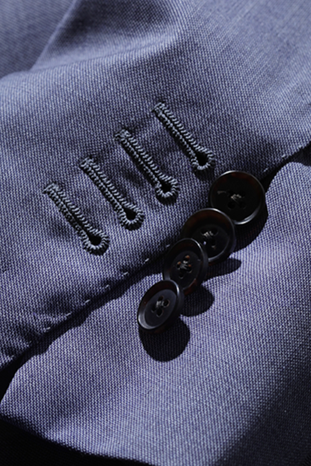 Costume single breasted, half canvas, lapela notched, em lã merino super 120 17.75 µ, - Azul Ardósia FYM