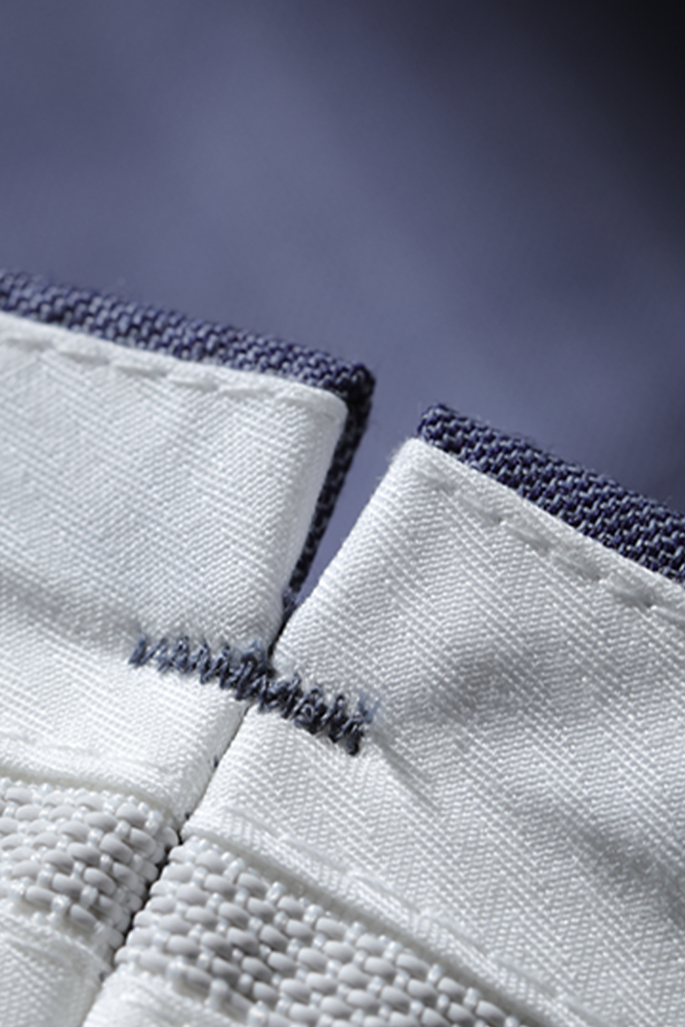 Costume single breasted, half canvas, lapela notched, em lã merino super 120 17.75 µ, - Azul Ardósia FYM